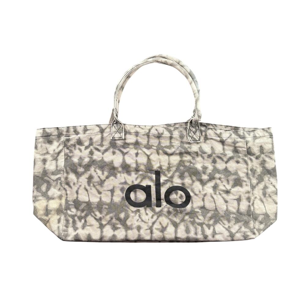 Alo Yoga Tie Dye Oversized Cotton Canvas Large Tote Bag